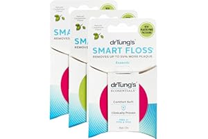 DRTUNG'S Dr. Tung's Smart Floss, 30 yds, Natural Cardamom Flavor 1 ea Colors May Vary (Pack of 3)