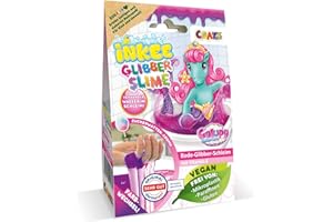 ‎INKEE INKEE Bath Slime Galupy Mermaid | Bade-Glibber Schleim mit Vitamin E, neon-pinkes Badepulver mit Zuckerwatte-Aroma, 100g Schleimpulver