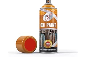 AEROSOLES P&F ESMALTE DIRECTO SOBRE ÓXIDO EN SPRAY OXIPAINT PROFER - Pintura antioxidante - Esmalte antioxidante para metales sin necesidad de imprimación - aplicación sin imprimación - Exterior e interior - P&F