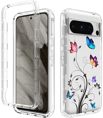 Dexnor per Google Pixel 8 Cover[Doppio Telaio Anteriore ], Tecnologia Bumpershoc