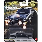 Hot Wheels Mercedes-Benz 300 SEL 6.8 AMG araba k&uuml;lt&uuml;r aracı, y&uuml;ksek kaliteli oyuncak araba, 1:64 &ouml;l&ccedil;eğinde, Real Riders lasti