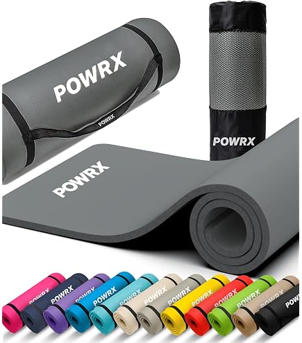 Tapis De Yoga Antidérapant TechFit - 180x60 Cm, épaisseur 10 Mm, En TPE Non Toxique