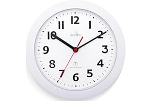 Acctim Parona Wall Clock Radio Controlled (White)