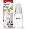 Pigeon Peristaltic Baby Nursing/Feeding Bottle KPP Nipple S,For 0+ Month Babies,BPA Free,BPS Free,Square Base,Pink,120 ml