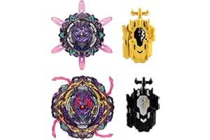 Wotean Gyroscope Turbo Set, Trottola 4d Arena Metal Fusion Battle, Con Lanciatore Da Combattimento, Set Regalo Per Bambinis(206+169)