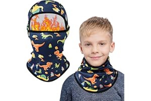 AYPOW Kinder Sturmhaube Winter 2-8, Multifunktional Winddicht Fleece Warm Skimaske Radfahren Gesichtsmaske unter dem Helm, Sturmmaske Mütze mit Halswärmer für Jungen Mädchen, Winter Outdoor Sport