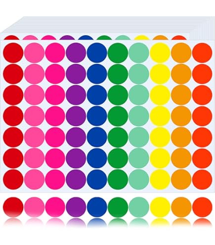 AVERY Zweckform 3004 Zelfklevende markeringspunten, 96 stuks (diameter 18 mm, kleefpunten op 4 vellen, puntstickers voor kleurcodering, ronde stickers voor kalender, planner en om te knutselen