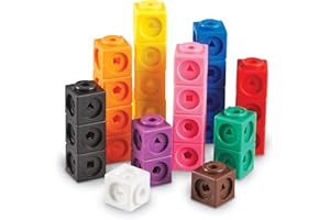 Learning Resources MathLink Cubes – Set of 100, Ages 5+, Counting Blocks for Early Maths Skills, Linking Cubes for Addition, Subtraction & Patterning