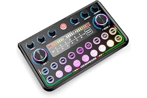SINWE USB Audio Interface für Smartphone & PC: Plug-and-Play Live-Soundkarte mit DJ Mixer, Stimmenverzerrer & individuellen Soundeffekten. Perfekt für Musikproduktion, Heimstudio, Podcasts & Streaming