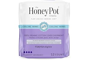 THE HONEY POT COMPANY THE HONEY POT - Herbal Overnight Pads - 12 Count