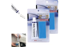 CYQFEI Body Compound Car Scratch Remover - The Ultimate Solution for Removing Deep Scratches and Restoring Your Car's Original Shine - Safe, Effective, and Easy to Use (2 Sets)