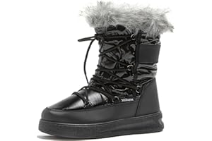 JOMIX Stivali Doposci da Donna Stivaletti Pelosi Impermeabile Calde