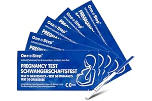 20 x Test de grossesse ultra-sensible One Step Blue Line I Test de grossesse précoce I Pregnancy Test I HCG Test I Sensibilité 10 mIU/ml