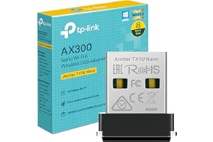 TP-Link Archer TX1U Nano - Memoria USB AX300 WiFi 6 para PC de Escritorio, 2,4 GHz, 286 Mbps, Compatible con Windows 11/10/7 y Linux, Modo Ap, diseño Nano, MU-MIMO, OFDMA