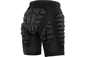 TOMSHOO Protector Pants Men Women, 3D-skyddade Vadderade Shorts för Snowboard, Skridskoåkning och Skidåkning, EVA Pad Protect