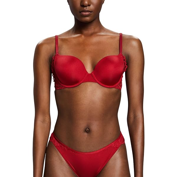 Soutien-gorge Dentelle Noir Rembourré EDC By Esprit - Taille FR 90C, Thème Cupidon, Neuf