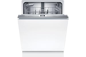 Bosch - Lavavajillas Integrable, Serie 4, 13 servicios, 60 cm de ancho, Silencioso, Home Connect, blanco, SMV4HAX07E