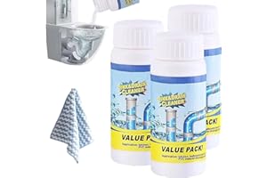 XIAOPINPI Vollstern Abflussreiniger Schaum Extra Stark, Vollstern Rohrreiniger Extrem Stark, Sink Und Drain Cleaner, Hochwirksamer Rohrreiniger Mit Aktivschaum, Für Küche, Bad, Toilette Und Balkon (3Pcs)