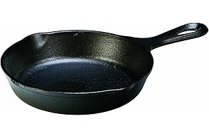 Lodge L3SK3 Round Skillet with Handle, 16.5 x 3.1 cm, Black