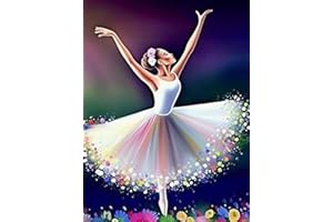 Reofrey 5D Diamond Painting Pittura Diamante Danza Donna 5D Fai da Te Diamond Painting Trapano CompletoArtigianato Decorazione per Casa e Pareti 30x40cm
