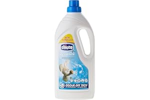 ARTSANA Chicco Sensitive Lessive à lessive hypoallergénique, élimine les taches et les odeurs, 0+ mois - 1,5 litres