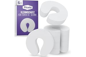 Filzada® 6x Premium Klemmschutz Tür - EXTRA DICK & flexibel - Klemmschutz Kinder - Türschutz für Zimmertüren - dämpfender Türstopper Tür - Türaufhalter - Kindersicherung Tür