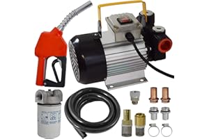 AMUR BOMBA DIESEL BOMBA DE ACEITE DE CALEFACCIÓN BOMBA DE ACEITE Biodiesel Diesel BOMBA DIESEL ELÉCTRICA 230V Potente motor (Bomba Diesel Standard-4 con paquete 3)