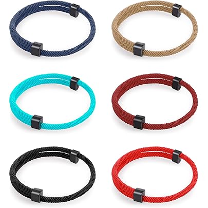 GOS Best Supplies Bracciale A 7 Nodi Rosso Kabbalah Protezione Male Occhio Per Coppie E Amicizia, Regolabile Filo Rosso Per Donna E Uomo - Foto 3