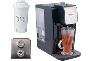 SENSIOHOME Sensio Home Instant Hot & Ambient Water Dispenser, Integrated Water Filter, Variable Temperature Control, 2.2L, Energy Efficient, 5 Second Boil, Removes Impurities, Grey