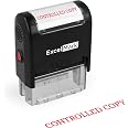 Controlled Copy Self Inking Rubber Stamp - Red Ink (ExcelMark A1539 ...