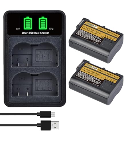 Nikon ENEL15a Rechargeable Li-ion Battery, Black