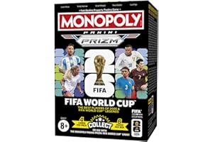 Monopoly Panini Prizm: FIFA World Cup Trading Cards Booster Box | Current Stars and FIFA WORLD CUP Legends | Presents for Foo