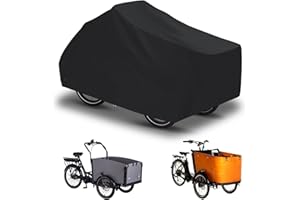 CATOLSSS Housse de vélo imperméable en Oxford 4600D - Coutures intérieures soudées en tissu - Garage de vélo pour vélo de cuisson, bâche de protection, tricycle - Housse de protection pour vélo à deux voies