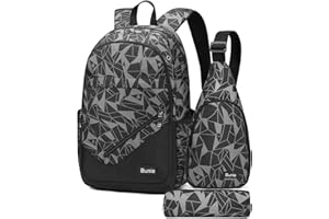 bunie Zaino Scuola Media Ragazzo Zaini Scuola Media Ragazzi Ragazze Zaino Scuola Elementare Bambino Borsa Impermeabili Casual Da Viaggio Zainetti Ragazza Stef E Phere 35 Litri Zainetto Set