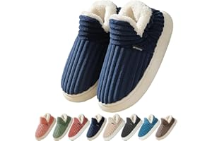 Coswind Pantofole Donna Uomo Invernali Ciabatte Calde Chiuse Peluche with Memory Foam Pelose Eleganti Comode Morbide Antiscivolo