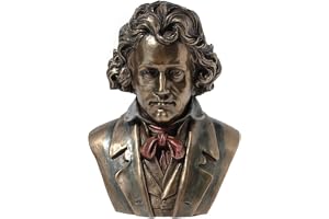 Veronese Design Ludwig Van Beethoven byst kall gjuten harts antik brons finish staty realistisk figur