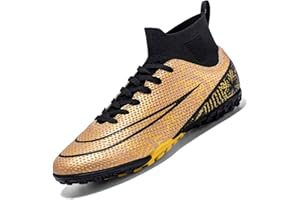 AMLCWZ Fußballschuhe Spike Schuhe für Männer High Top Fußballschuhe Sportliche Wettkampf Trainingsschuhe für draußen Hallenfußball Schuhe Jungen Jugend Sportliche Schuhe Unisex