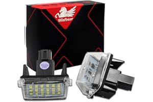 WinPower LED Luce Targa del numero di licenza lampadina Kit 6000K Xeno bianca Nessun errore Lampada 18 SMD Luci di aggiornamento, 2 pezzi