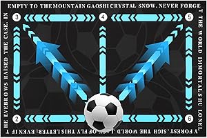 71Nmly 60 * 90cm Large Football Training Mat,Non-Slip Shock Football Mastery Mats,Footballs Mats Ball Control Dribble Mats,New Type Footballs Training Equipment Rug for Kids Adults Indoor Trainer