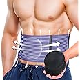 BLITZU Umbilical Hernia Belt for Men and Women – Abdominal Support Binder for Belly Button Hernia Support, Relieve Pain for Incisional, Femoral, Hiatal, & Inguinal Hernia Surgery Prevention Aid L-XL