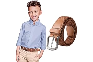 WELROG Kids Elastic Belt for Boys - Stretch Belts for Boys and Girls No Hole Belt for Kids Age 4-16 Sport Belts for Youth