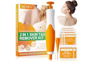 TAILAIMEI Skin Tag Remover Kit,2 in 1Skin Tag Removal, Skin Tag Removal Pen Face Care Mole Wart Tool Patches,Fast Effective & Safe Painless
