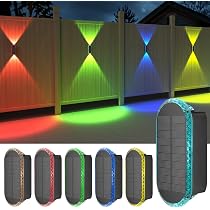 Lot De 6 Appliques Murales Solaires Extérieures ELLASAY - Éclairage Haut/Bas, 3 Températures De Couleur, IP65