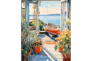 YUCCAORCHID Peinture Numero Adulte,Acryliques Peinture par Numéros pour Adultes Débutants Enfants Peinture a Numero Adulte Peinture avec 3 Pinceaux Sans cadre 40×50 cm