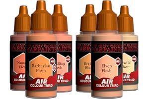 The Army Painter, Air Triads Rose Skin Tone – Vernice pronta per aerografo con 6 x 18 ml di vernici acriliche pre-diluite – Vernici per aerografo per miniature di D&D e Warhammer