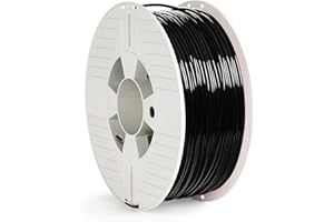 ‎VERBATIM Verbatim PLA-Filament 3D-Druck, 2,85mm, 1kg, Hochleistungs-Polyactid-Filament zur Materialextrusion, für 3D-Drucker und 3D-Stift, 3D-Drucker-Filament aus PLA, 1 Spule 126m, schwarz