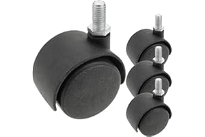 Kippen 1615K1 – Juego de 4 ruedas de 40 mm con perno roscado M8