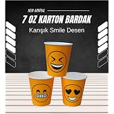 Maycup 7 oz Karton Bardak 1000 adet Karışık Desen