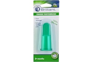 BRILLIANT Baby Buddy Green Finger Toothbrush