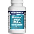 Turmeric 1000mg Maxsorb Curcumin 180 Capsules | Black Pepper Extract Bioperine® for Maximum Support | Vegan & Vegetarian Friendly | Natural Digestive Aid | Manufactured in The UK
